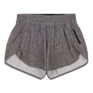 Lululemon Track That Mid-Ride Lined Short Grey Size 6 4" Inseam